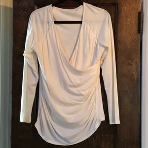 Garnet Hill Surplice Wrap Top